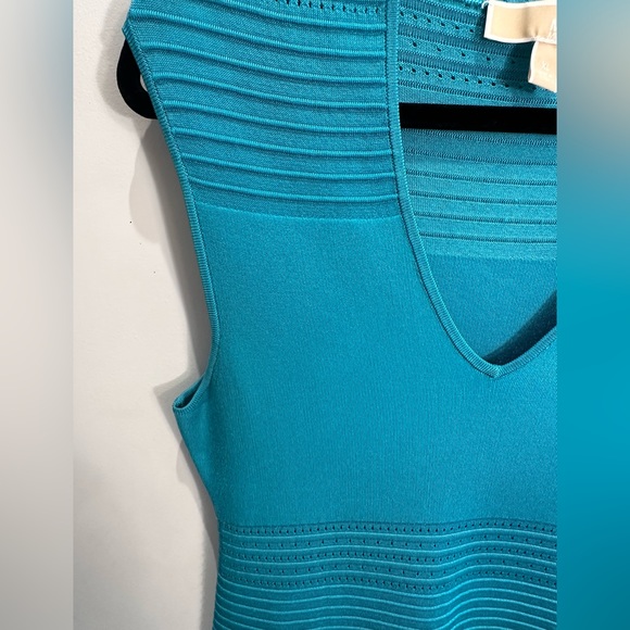 MICHEAL KORS DRESS, BLUE TURQUOISE SZ XL - Picture 4 of 5